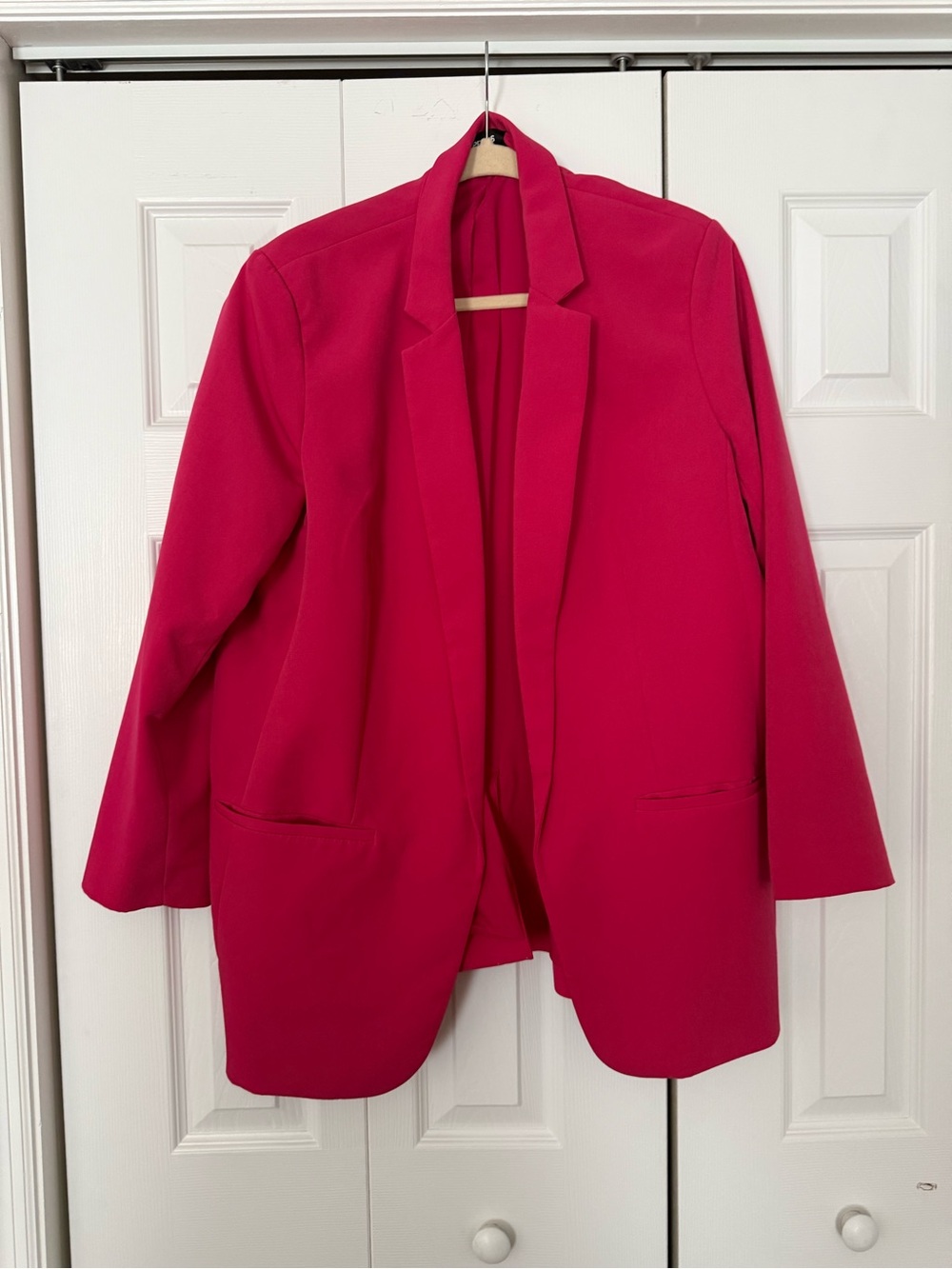 Express Women's Open-Front Hot Pink Blazer